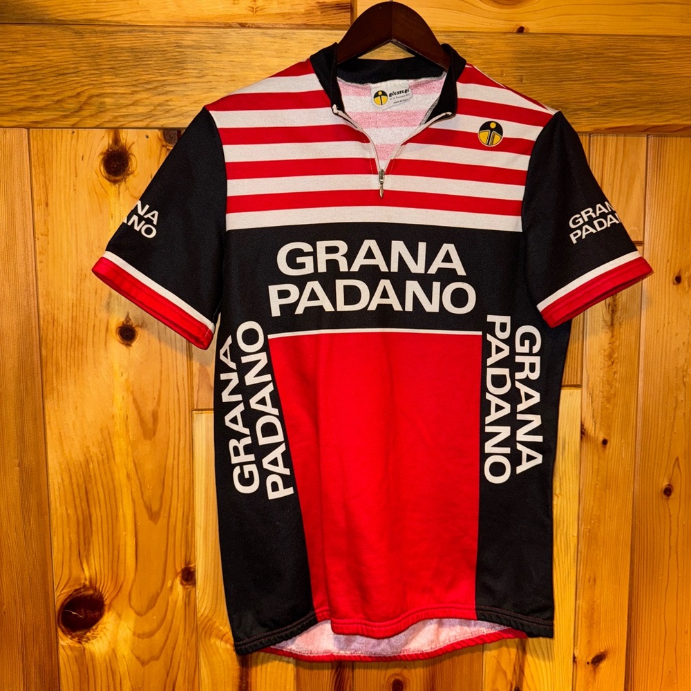 VTG Giessegi Italy Grana Padano Italian Cheese Cycling Jersey Shirt 6 L/XL
